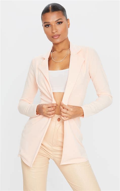 nude blazer|Nude Blazer